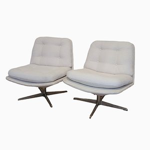 20th Century Swivel Lounge Chairs, Set of 2