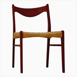 Chaise de Salle à Manger Mid-Century en Teck par Arne Wahl Iversen pour Glyngore, Danemark, 1960s