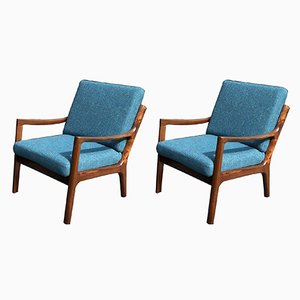 Vintage Senator Rosewood Chairs by Ole Wanscher for France & Son, Set of 2