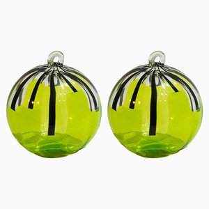 Christmas Bubbles in Murano Glass by Mariana Iskra, Set of 2