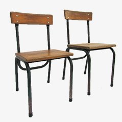 Chaises pour Enfant par Willy van der Meeren pour Tubax, 1950s, Set de 2