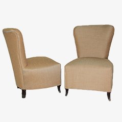 Mid Century Italian Lounge Chair, 1950s, Set of 2