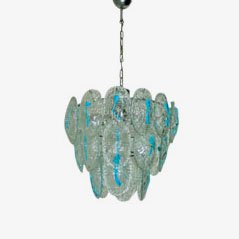 Murano Glass Ceiling Lamp from Vistosi, 1960s