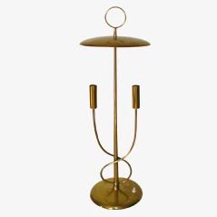 Lámpara de mesa italiana de latón, años 40