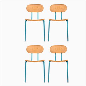 Stackable Chairs, 1970s, Set of 4