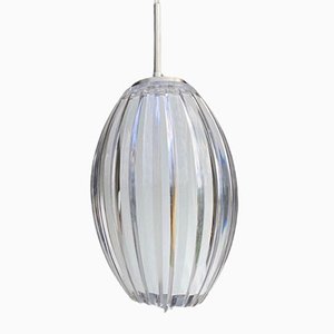 Glass Pendant Light in Acrylic Glass and Glass, 1970s