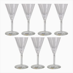 Oktav Snaps Liqueur Glass by Bertil Vallien for Kosta Boda, 1970s, Set of 7