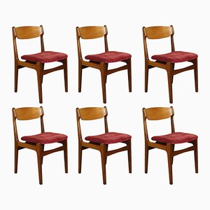 Danish Chairs in Teak by Erik Buch, 1960s, Set of 6