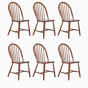Danish Dining Chairs by Erik Ole Jørgensen for Tarm Stole & Mobelfabrik 1960s, Set of 6