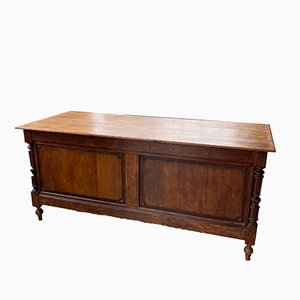 Drapery Oak Counter, 1900s