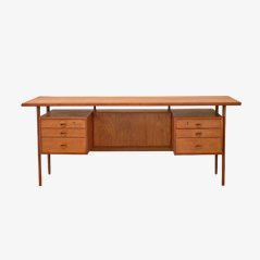 Mid Century Oak Desk by Kai Kristiansen, 1960s