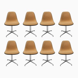 Mid-Century La Fonda Chairs in Fiberglass by Charles & Ray Eames for Herman Miller, 1960s, Set of 8