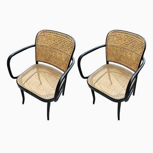 Nr. 811 Stühle aus Bugholz von Josef Hoffmann für Thonet, 2er Set