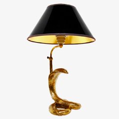 Cobra Table Lamp for Maison Jansen, 1970s