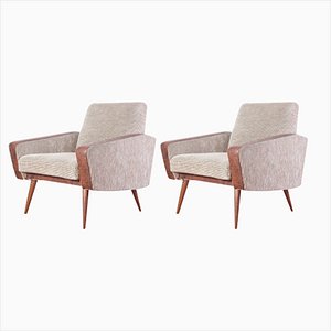 Set of Mid-Century Czechoslovakian Lounge Chairs, 1970s