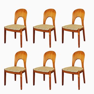 Mid-Century Danish Teak Chairs by Niels Koefoed for Koefoeds Hornslet, 1960s, Set of 6