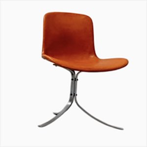 Silla de comedor Pk9 Tulip de Poul Kjaerholm para EKC, Denmark, años 60