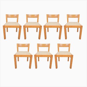 Vintage Pine Dining Chairs by Martin Visser for T Spectrum, 1960s, Set of 7