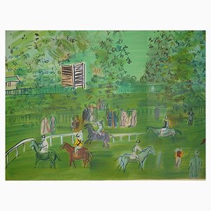 Raoul Dufy, Horses at Ascot Racecourse, Lithograph
