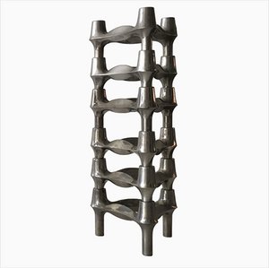 Stackable Candleholder attributed to Ceasar Stoffi and Fritz Nagel for Bmf, West Germany, 1970s