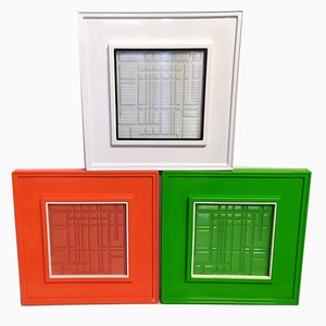 Urano Palma, Kinetic Panels, 1968, Plastic, Set of 3