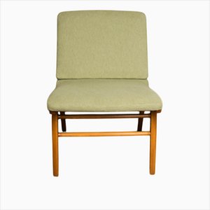 Danish Lounge Chair in Laminated Beech and Mahogany Model AX by Peter Hvidt and Orla Molgaard-Nielsen for Fritz Hansen, 1960s