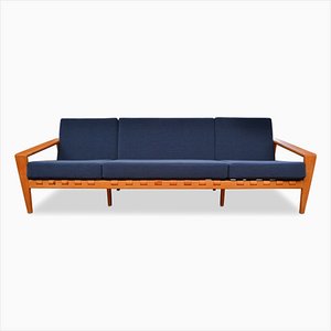 Schwedisches Vintage 3,5-Sitzer Sofa aus Eiche von Svante Skogh für Seffle Möbelfabrik