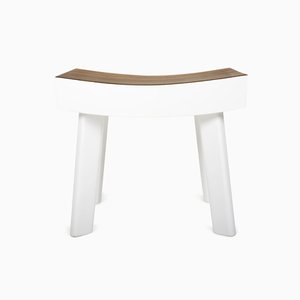 Ipe Stool in White by Luca Nichetto