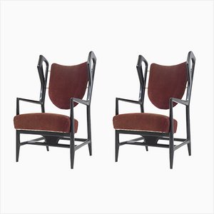 Triennale Armchairs by Gio Ponti for Isa Bergamo, 1951, Set of 2