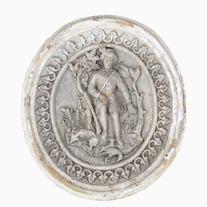Antike Ovale Dekoration aus Terrakotta