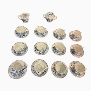 Antique English Blue Danube Tea Service, 1915