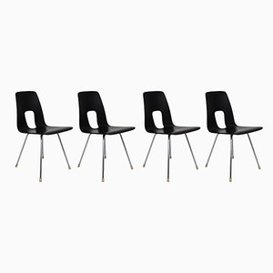 Einpunkt Dining Chairs by Hans Bellmann for Horgen Glarus, Switzerland, 1952, Set of 4