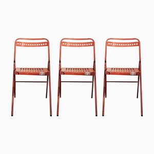 Folding Chairs, 1980, Set of 3
