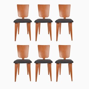 Französische Stühle von André Sornay, 1950, 6er Set