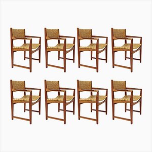 Dining Chairs by Hvidt & Molgaard, 1950s, Set of 8