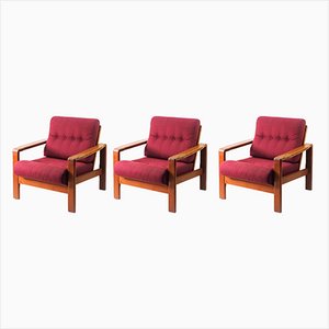 Danish Easy Chairs, 1960s, Set of 3