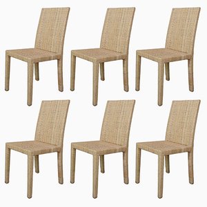 Dining Chairs by Jean-Michel Frank and Adolphe Chanaux for Ecart International, Set of 6