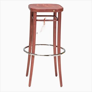 Model 144 Bar Stool in Walnut from Thonet, Vienna, Austria, 2015