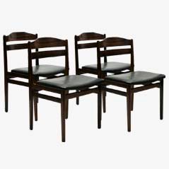 Mid-Century Palisander Esszimmerstühle von Skaraborg, 1950er, 4er Set