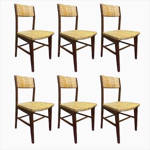 Chaises Mid-Century Style Scandinave, Italie, 1960s, Set de 6