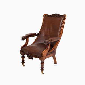 William Iv Rosewood Library Armchair