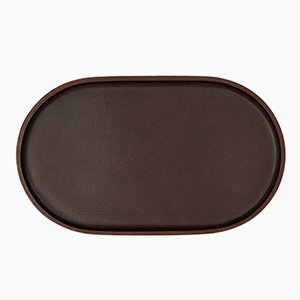 Vassoio Plato Marrone Scuro Ovale No.03 Defne Koz per Uniqka