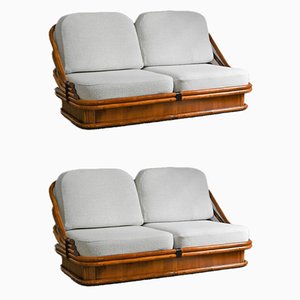 Wohnzimmer Set aus Bambus von Vivai Del Sud, 1960er, 4er Set