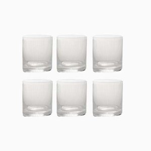 Striped Glasses by Elisa Ossino for KnIndustrie, Set of 6