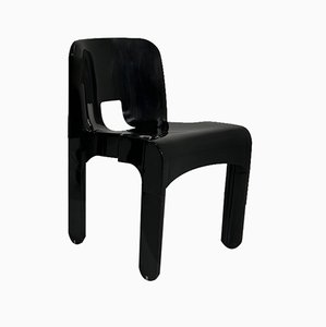 Schwarzer Modell 4868/69 Universale Stuhl von Joe Colombo für Kartell