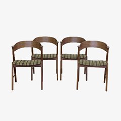 Teak Easy Chairs by Kai Kristiansen, 1960s, Set of 4