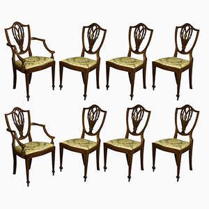 Mahogany Chairs, 1920s, Set of 8