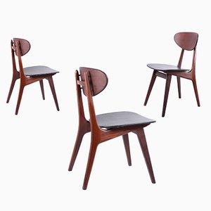 Esszimmerstühle von Louis Van Teeffelen für Webe, 1950er, 3er Set