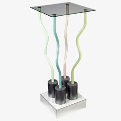 Le Strutture Tremano Side Table by Ettore Sottsass for Alchimia, 1979