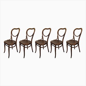 N28 Heart Chairs from Thonet, 1890s, Set of 5